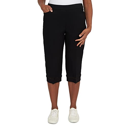 Alfred Dunner Women's Lace Allure Clamdigger Pant4