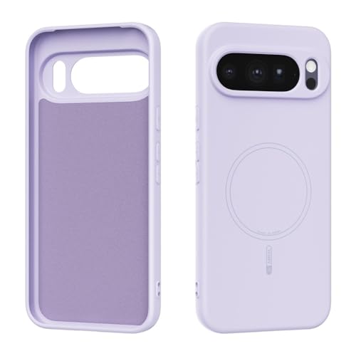 Coque Google Pixel 10 Pro XL 5G silicone magnétique rigide antichoc violette