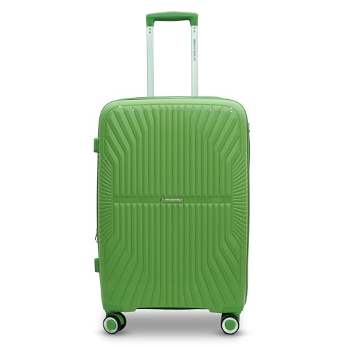 Image of AMERICAN TRAVELLER Tourispro Trolley Bag for Travel Single Small |Suitcase for Travel |Leightweight Large Luggage Traveling Bag| Polypropylene(Pp) Bags with Expandable 8 Wheels (20, Pastel Green)