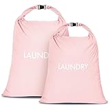 CANBOX 2 Pack Travel Laundry Bag, Nylon Washing Bags for Laundry, Roll Top Wet Dry Bag for Swimming...