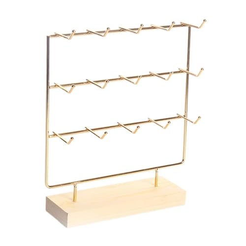 Présentoir de boucles d'oreilles à 3 niveaux pour sublimer votre coiffeuse au quotidien