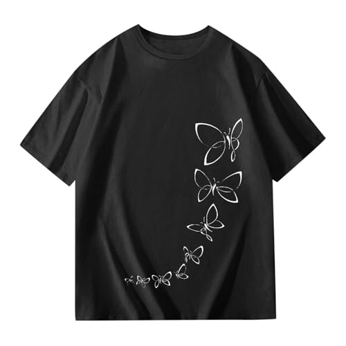 Little Girls Oversized Tshirt Cute Graphic Tees Teens Crew Neck Summer Short Sleeve Loose Fit Tops Kids Aesthetic Clothing2