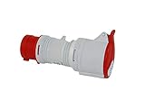  Adapterstecker CEE 16A auf CEE 32A Kraftstrom Drehstrom Kupplung 5-polig