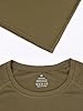 Workout Shirts for Men Short Sleeve Athletic Active Tops Quick Dry Crew Neck T Shirt for Running Green M #3