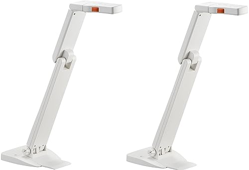 Elmo 1433 Model OX-1 Pack of 2 Visual Presenters; 1/3.2" CMOS Sensor; Captures 1080p Full HD at Up to 15fps and 720p at Up to 30fps Via USB; 14.7" x 11.1" 4:3 Imaging Area; Built-in Microphone