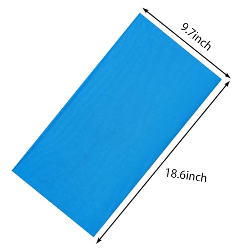 Cutewing Blue Neck Gaiter Masks Buffs,10PCS Tube Scarf Ourdoor Face Mask,Seamless Face Covering Tube Bandanas Magic Headband UV Headwrap Balaclavas for Sports Workout Fitness