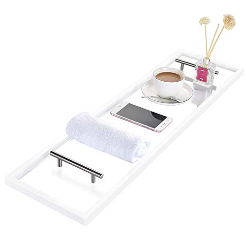 Zxmoto Clear Bathtub Caddy Tray 33 Inch Acrylic Bathtub Tray Caddy Tray With Stainless Steel Handles #TOP1