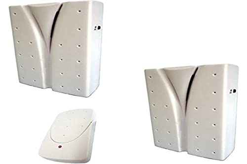 2 Campainhas Eletrônicas Sem Fio com 1 Acionador, Key West, DNI 6390