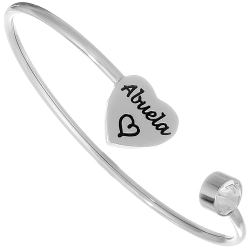 Kivosliviz Abuela Bracelet Gifts for Women from Grandchildren Best Grandma In Spanish Mothers Ideas Birthday for New Abuela Bracelet