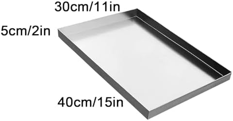 Durable Drain Pan, Large Rust-Resistant Drip Tray for Gas Appliances, Heavy-Duty Replacement, Ideal for Home and Commercial Use