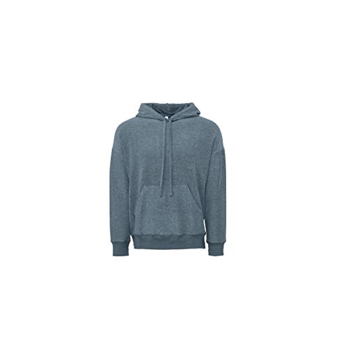 Image of BELLA+CANVAS Unisex Adult Suedette Pullover Hoodie (L) (Slate Grey Heather)