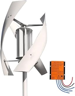 HTIANMM 3000W Wind Turbine Generator,12V 24V 48V 220V with 3 Blades Wind Vertical Turbine Generator Permanent Magnet Generator Wind Turbine Kit for Hybrid Wind Solar,220V