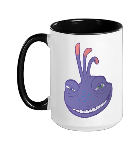 Disney and Pixars Monsters, Inc. Randall Boggs Ceramic Mug, Black/White, 15oz