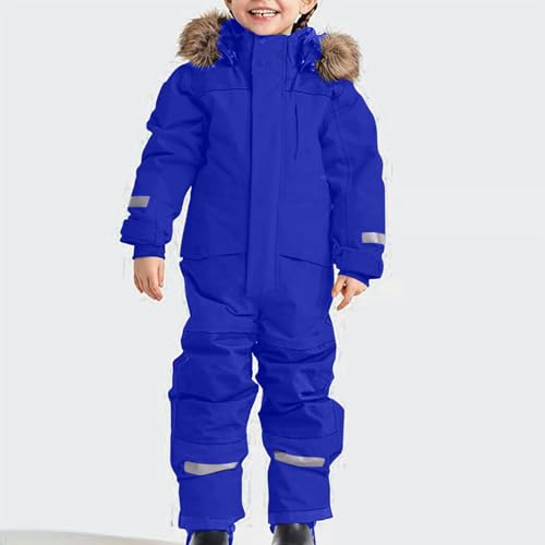 Image of Snow Suit for Kids Girls Boys One Piece Snowsuit Waterproof Windproof Winter Outdoor Overalls Snowboarding Ski Suits