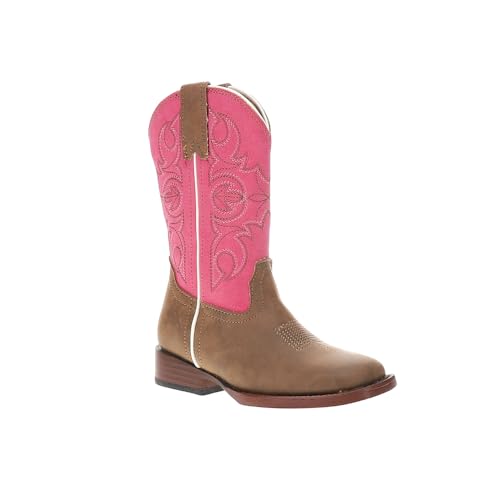 Roper Girls Ainsley (Toddler/Little Kid) Western Boot, Pink, 102