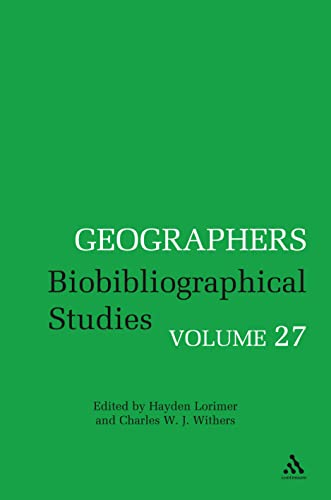 Geographers: Biobibliographical Studies (27)