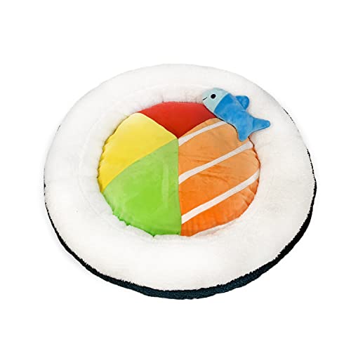 TONBO Sushi Roll Plush Dog Cat Bed (S)