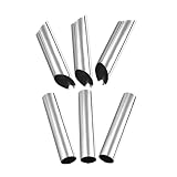 FIXOSHEE 6 Stück Teiliges Croissant Backform Set Vielseitige Horn Backform für Gebäckherstellung Stabile und Langlebige Schillerlockenform DIY Sahnerollen Backzubehör für Hobby und