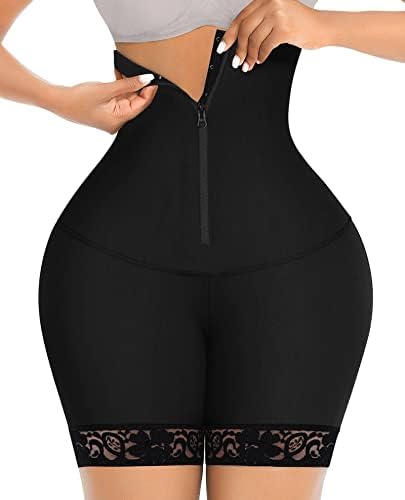 FeelinGirl Tummy Control Shapewear for Women Fajas Colombianas High Waist Body Shaper Butt Lifter Shorts Thigh Slimmer