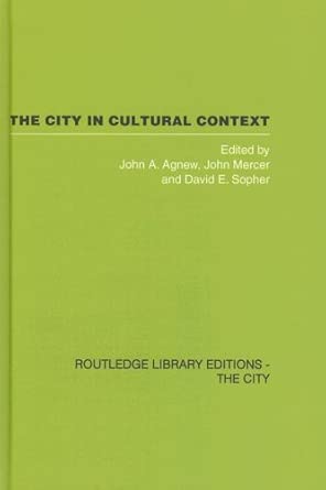 The City in Cultural Context book cover