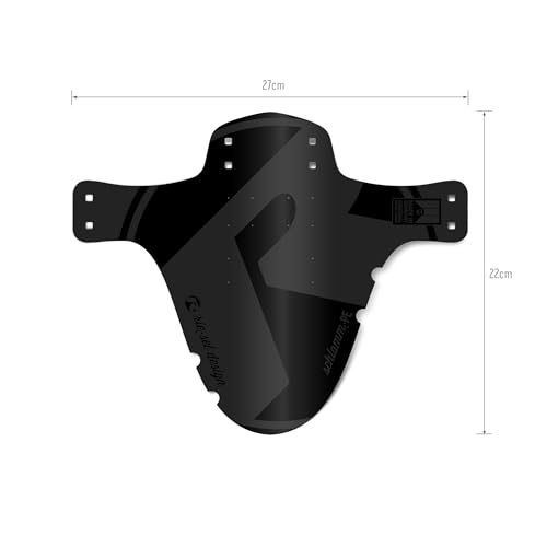 Riesel Design Schutzblech: Modell Schlamm - PE - Lieferung mit Rilsan Klemmen von Fahrrad, Reifen bis 6.6 cm - Made in Germany - Illuminati – Ansicht 6