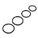 O-Rings Gasket Seal Set Fits For Ford 2011-2018 F-150, 2011-2017 Mustang - Coolant Tee, Radiator Hose, Reservoir Expansion Tank Hose. DR3Z-8566-A & 2x BC3Z-8590-F & Reservoir Horse