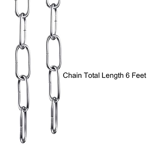Mr.color Chandelier Chain Chrome Metal Chain Heavy Duty Lighting Fixture Chain For Pendant Lights Chandeliers And Swag Lights 6 Feet Accessory Chain #TOP1