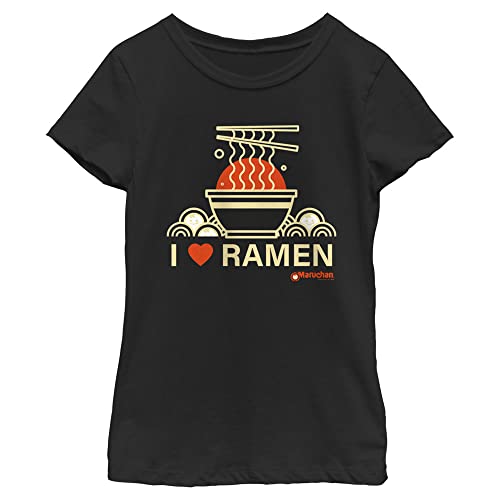 Fifth Sun Little, Big Maruchan Heart Ramen 4eva Girls Short Sleeve Tee Shirt
