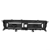 Yuanpgky Rejilla de consola frontal para salpicadero, aire acondicionado, centro de ventilación compatible con 5 Series F10 F11 520i 528i compatible con modelos 530i con material negro PC + ABS (con