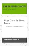  Days Gone By Sheet Music (English Edition)