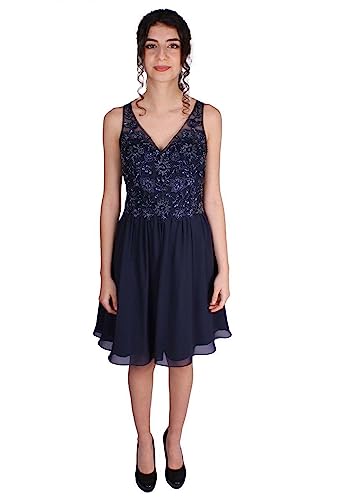 Laona Damen Cocktailkleid Burgunder 34