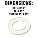 Replacement Silicone Tank Inlet Gasket for Bunn 01201.0000, Compatible with Bunn Slushy and Granita Machines, 1 1/16