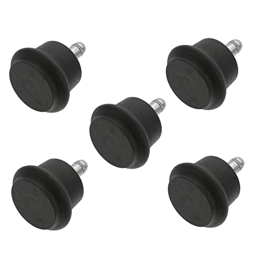 ROMISBABA 5pcs Reinforced Solid Office Chair Wheels Swivel Caster Roller Insert Type Retaining Ring for Computer Desk Chairs Furniture Accessories