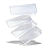 Clear Heavy-Duty Plastic Shims – Professional Leveling Wedges for Wobbly Toilets, Furniture, Washers & Commercial Equipment – Trim-to-Fit, Stackable, Non-Slip, Floor Protection(Clear 4 Pack)