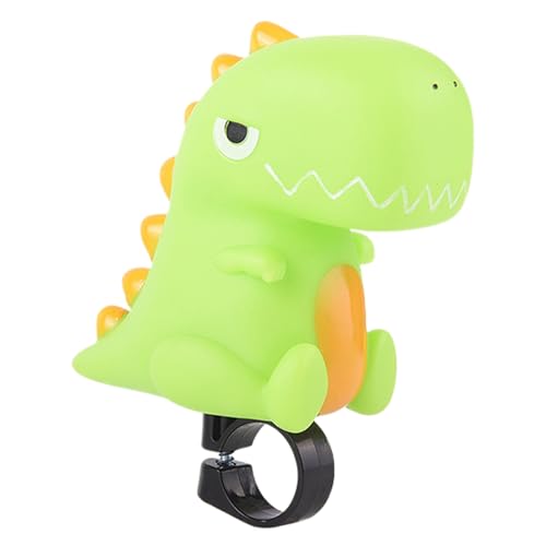 Porgeel Timbre de Bicicleta para niños con Bonitos Dibujos de Dinosaurios bocina de Bicicleta para apretar bocina de con Sonido Claro Campana de para niños pequeños y niñas