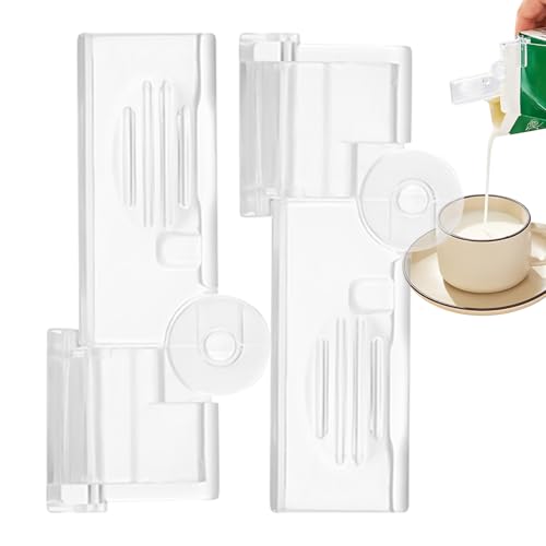 Clip para Cajas de Leche - 2 Unidades de Cierre para Bolsas de Alimentos en Dispensa | Hermético Reutilizable, Sujetador Para Envases Líquidos De Patatas Fritas Zumo Casa Despensa Bebida Clip para Cajas de Leche - 2 Unidades de Cierre para Bolsas de Alimentos en Dispensa | Hermético Reutilizable, Sujetador Para Envases Líquidos De Patatas Fritas Zumo Casa Despensa Bebida