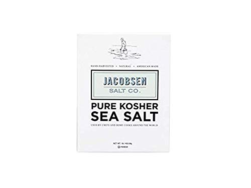 Pure Kosher Sea Salt, 1 Pound, Jacobsen Salt Co., 2 Pack Bundle