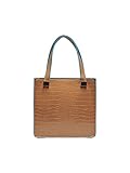Farblich abgesetzter Rand ONLY female Tasche Kroko Trage