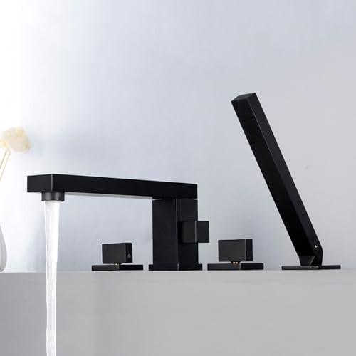 Mitigeur de remplissage de douche or brossé pour baignoire moderne et design