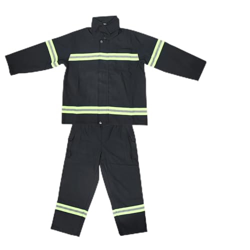 Manteau de protection réfléchissant et pantalon de pompier pur coton durable