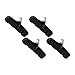 Menolana 4 Pieces Brake Pads Cycling Accessories High Performance Enhance Safe Replacement Sturdy Bicycle Brake Parts Aluminum Alloy, V Type Black