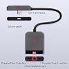 Nubia RedMagic USB C to 3.5mm 1/8 Inch Headphone and Charger Adapter, Dual USB C to Aux Audio Jack with PD Fast Charging Dongle Cable Cord for iPhone 17/16/15, Galaxy S25/S24/S23, Google Pixel 10/9