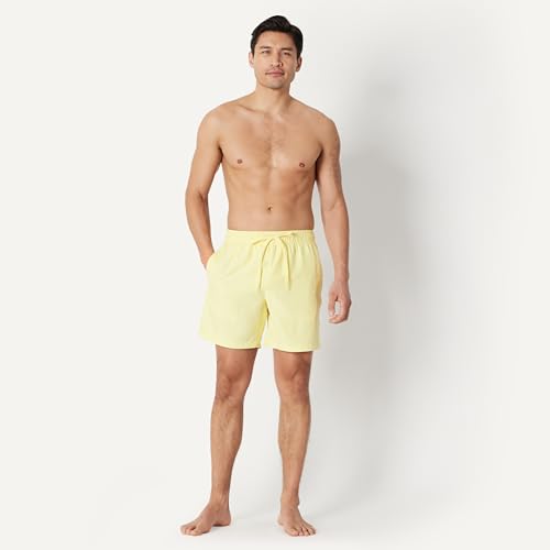 Image of Amazon Essentials Men's Swim Trunks with Mesh Lining, Pockets, Drawstring Closure