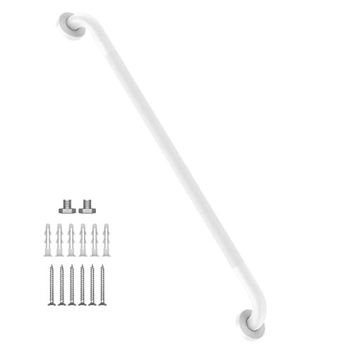 36 Inch Anti Slip Shower Grab Bar Oil Rubbed White, Munzong Bathroom Bar