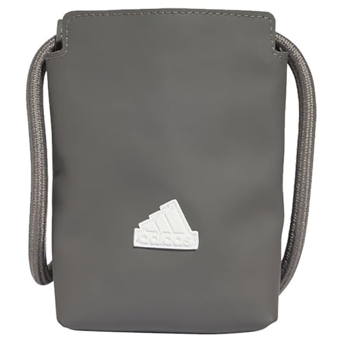 adidas Damen Polyurethane Phone Bag, charcoal/white, One size