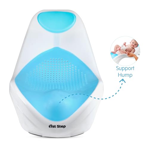 Image of 1st Step Portable Baby Bather /Bath Seat with Anti-Skid Base (Blue)