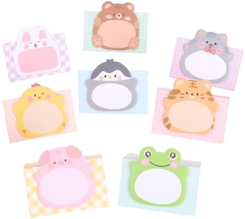 6 Pads 270 Sheets Sticky Notes, Cartoon Sticky Notes, Self-Stick Reovable Sticky Notes, Cute