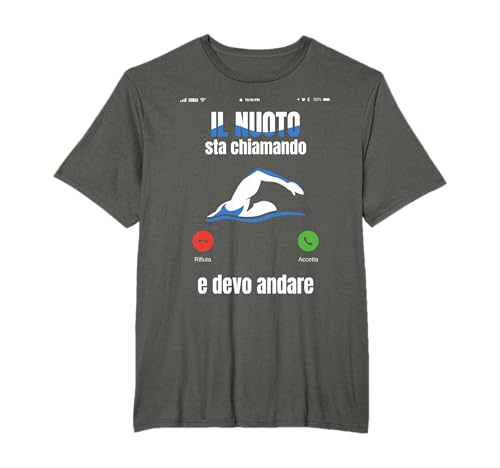 Nuoto Nuotatore Piscina Divertente Maglietta