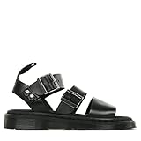 Ample DR MARTENS Femme 2 Strap Sandal, Noir, 40 EU