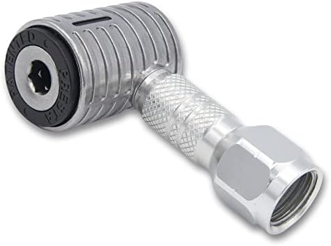 JACO Lightning XP Locking Presta Air Chuck for Bike Tires - 1/4" F-NPT (Open Flow) | Quick-Connect Presta Attachment for Tire Inflators (Patented)